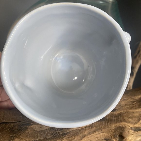 Ceramic Flower Pot Blue and Gold - Picture 2 of 6